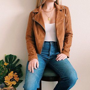 Suede Moto Jacket